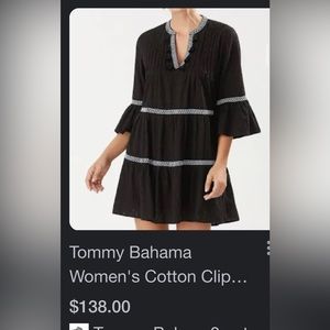 Tommy Bahama- black dress size large